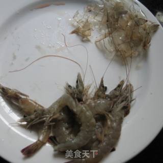 肉酱虾仁拌意面的做法步骤：5