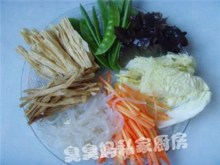 蚝油罗汉斋的做法步骤：3
