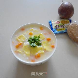 红萝卜鸡蛋粥的做法