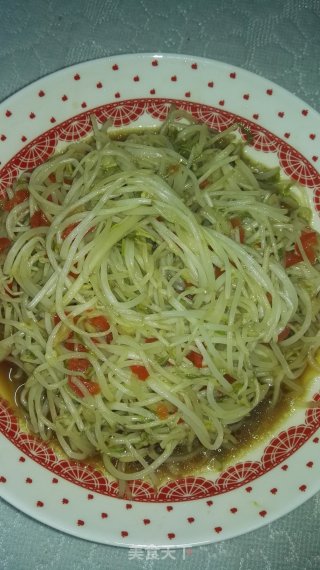 醋溜豆芽的做法