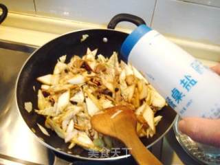 豉香肉片炒白菜的做法步骤：6