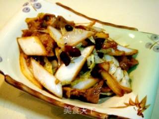 豉香肉片炒白菜的做法步骤：6