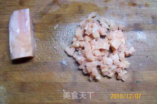 早餐精典制作《芹菜虾皮.蘑菇鸡丁菜炒饭》的做法步骤：15