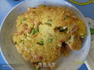 米饭饼的做法步骤：2