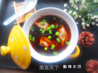 酸辣水饺的做法