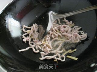 蒜苔炒肉丝的做法步骤：2