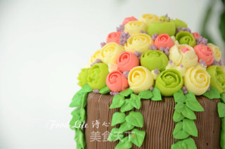 【花束小蛋糕】---男生裱花蛋糕的做法