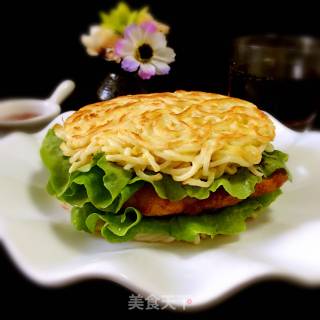 面饼汉堡的做法