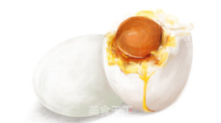【手绘食谱】咸鸭蛋 — 一颗闲的要命 富得留油的鸭子蛋的做法
