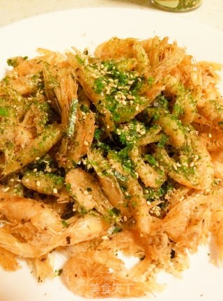 蒜香海苔小河虾的做法