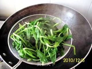 简单美味－蒜泥菠菜的做法步骤：2