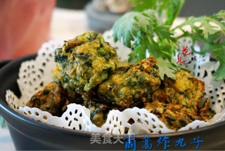 清爽的暖春菜——茼蒿炸丸子的做法