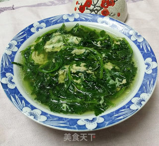菊花叶鸡蛋汤的做法