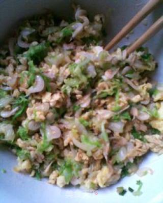 露尾巴的——白菜鲜虾包的做法步骤：5