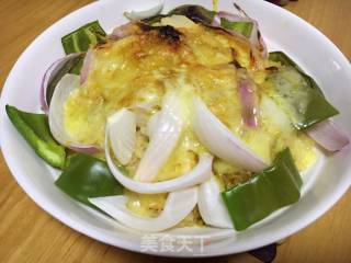 简易版微波炉芝士焗饭