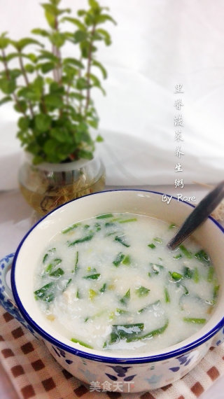 破壁机之里脊菠菜养生粥的做法