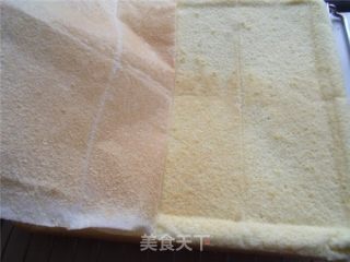 怎样把蛋糕卷进面包里——抹茶戚风面包的做法步骤：2
