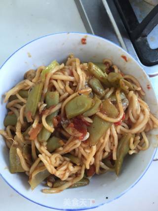 豆角焖面的做法