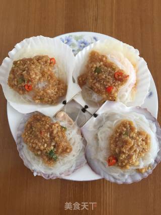 蒜蓉粉丝蒸扇贝的做法