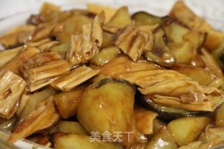 腐竹烧茄子的做法