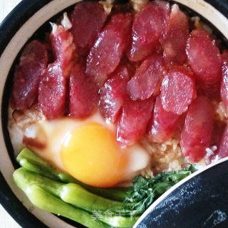 香肠煲仔饭的做法