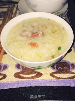 鸭架汤第三弹——鸭架汤咸粥的做法