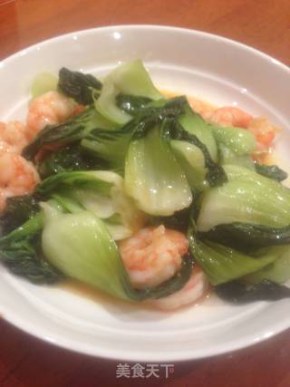 虾仁波菜的做法