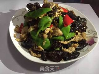 黑木耳苜蓿肉的做法
