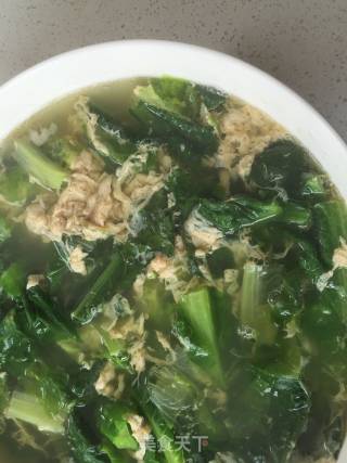 莴苣两吃（一）莴苣叶蛋汤的做法