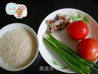西红柿腊香饭团的做法步骤：2