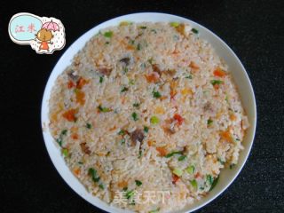西红柿腊香饭团的做法步骤：2
