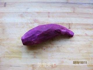 紫薯银耳白果羹的做法步骤：2