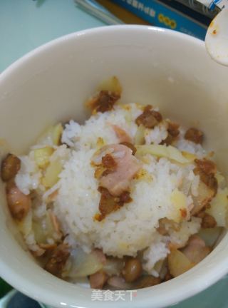 土豆火腿饭的做法