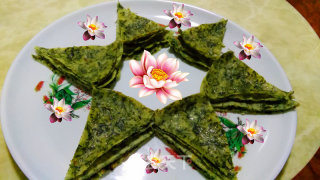 艾叶鸡蛋煎饼的做法