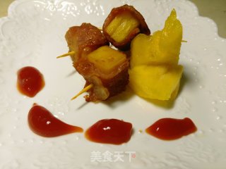 菠萝培根卷的做法
