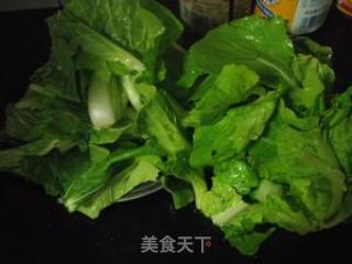 杭白菜炒栗子的做法步骤：4