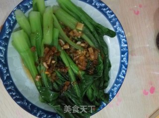 葱油菜心的做法