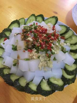 黄瓜盘凉粉的做法