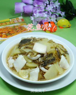 笋干菜鱿鱼炒土豆的做法