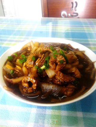 洋葱炒腰花的做法