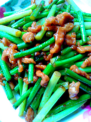 蒜苔炒肉丝的做法