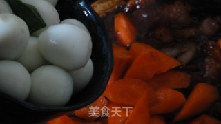 红烧腐乳肉卤蛋的做法步骤：3