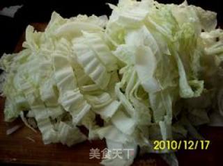 油豆腐炒大白菜的做法步骤：2
