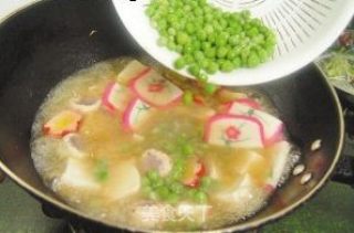 暖暖的日式豆腐汤的做法步骤：2