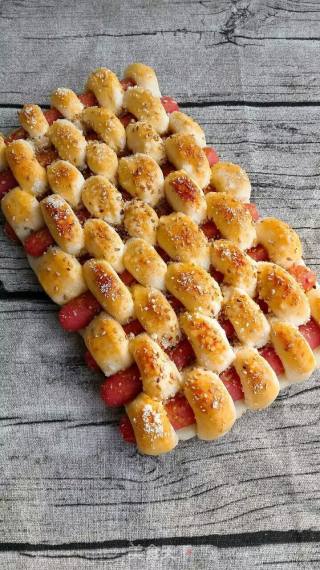 热狗海盐芝士面包的做法
