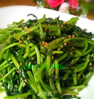 芝麻茼蒿的做法