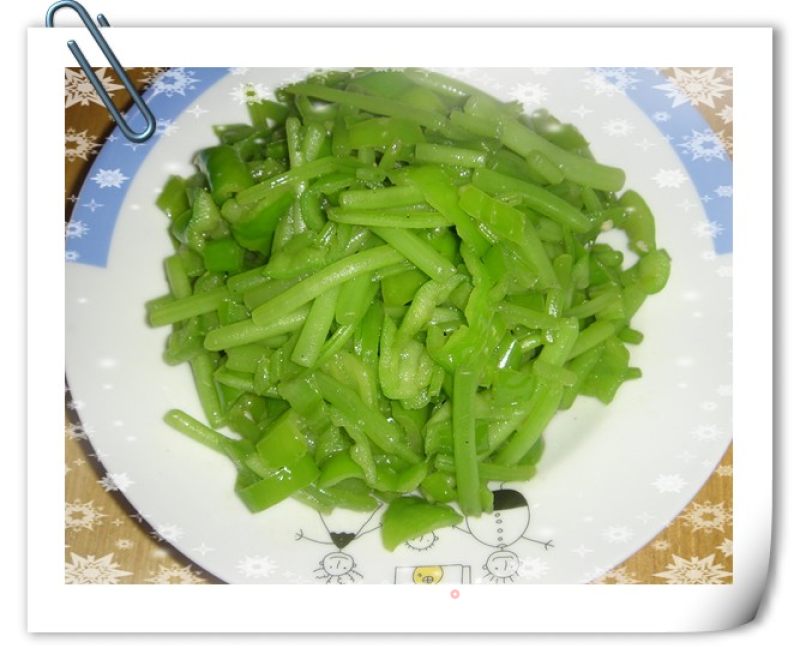 尖椒炒番薯叶的做法