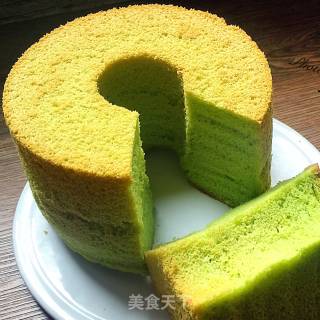 菠菜戚风蛋糕的做法