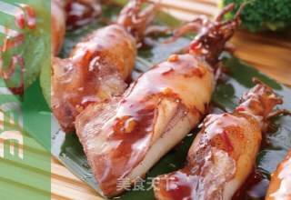 【食在Fastee】酸辣汁鱿鱼仔配西兰花（烧烤）