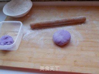 紫甘蓝打卤面的做法步骤：2